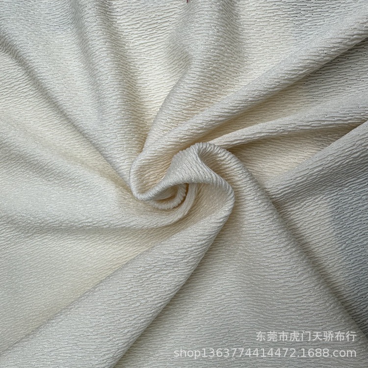 Spot supply of new knitted wrinkled cloth 260g wrinkled cloth knitted Ant cloth bubble cloth jacquard casual material
