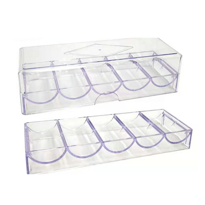 Picture of Free Splicing Chip Box Texas Hold'Em Transparent Card Tray Chip Rack Points Coin Storage Box Code Box