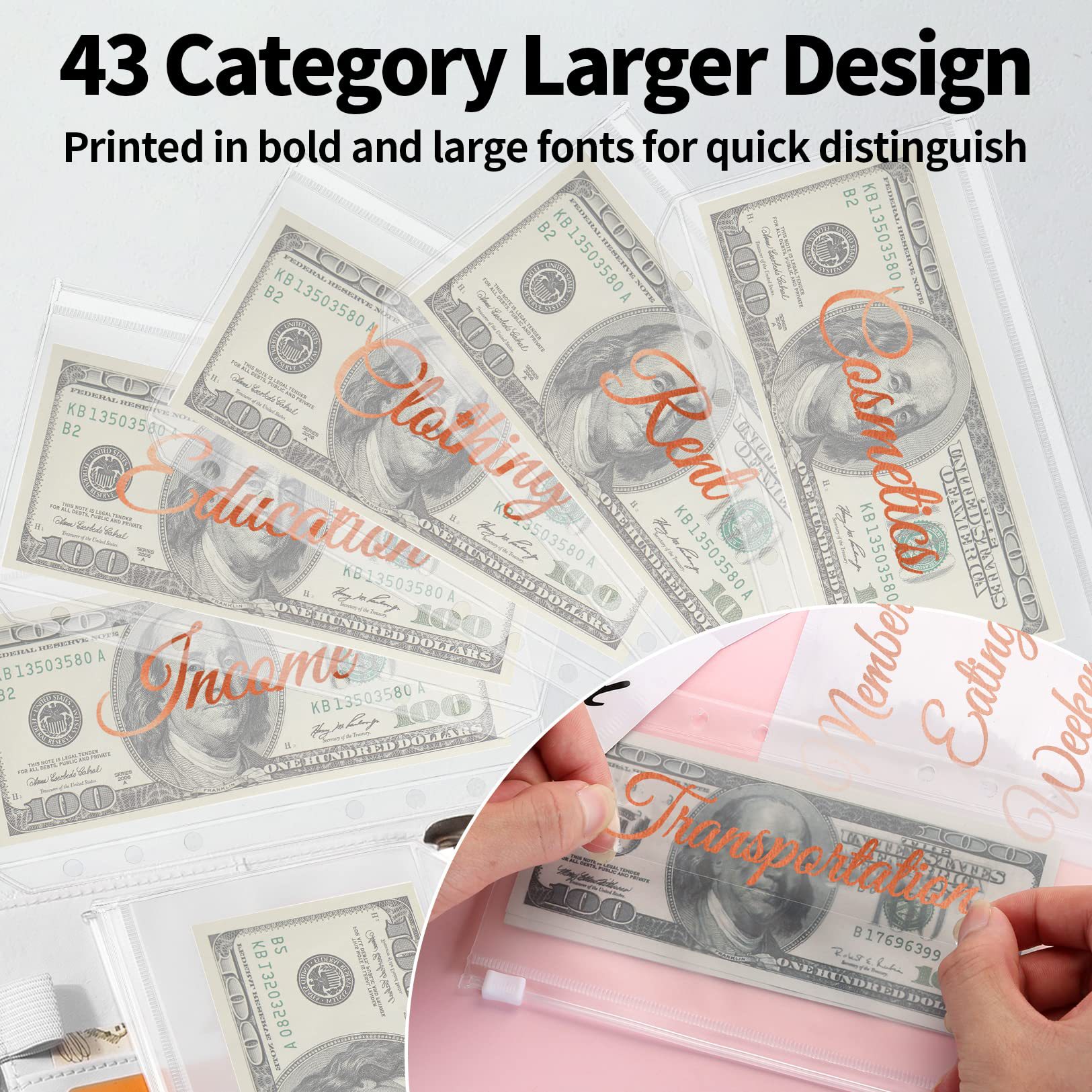 Picture of Cross-border spot explosions macaroon binder laser love hand book PU cash plan budget book.
