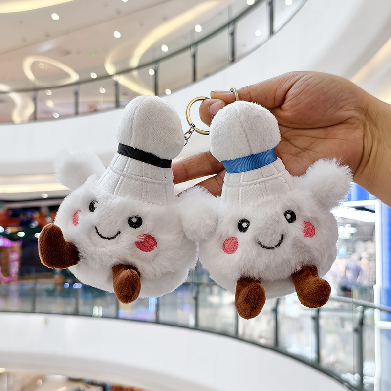 Picture of Cute and Adorable Internet Celebrity Badminton Small Pendant Plush Toy Doll Cartoon Bag Charm Keychain Doll Toy