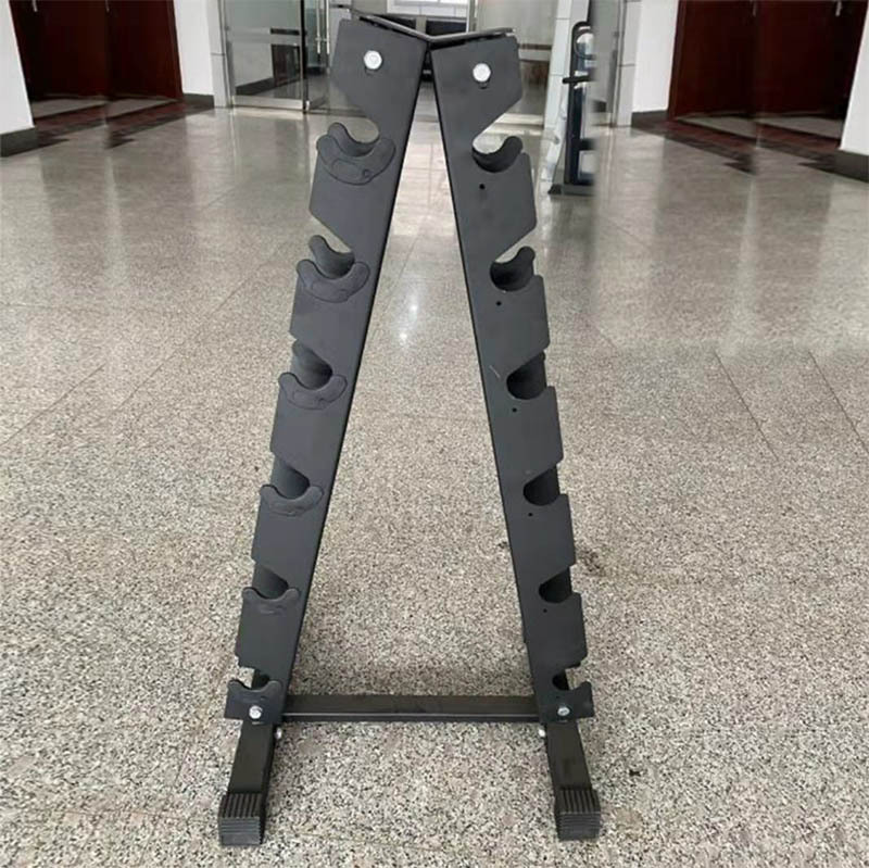 Picture of Liberson Triangular Dumbbell Rack A-Shaped Vertical Dumbbell Rack Storage Rack Home Personal Training Fitness Equipment