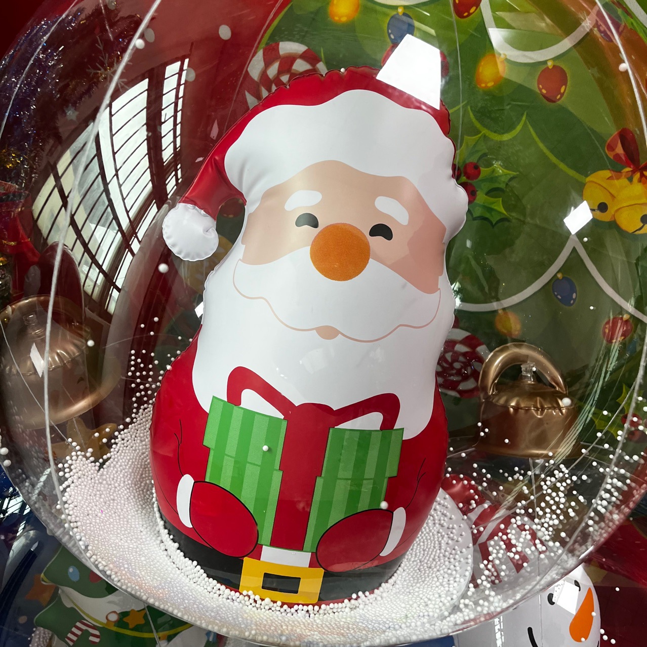 2023 new pvc inflatable Christmas ball Santa Claus ball Christmas Snowman inflatable ball
