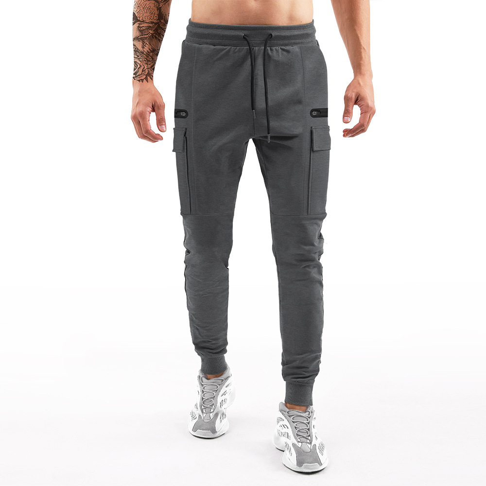 Amazon wish cross-border muscle new European and American sports pants Men's Fitness pants training leggings wholesale