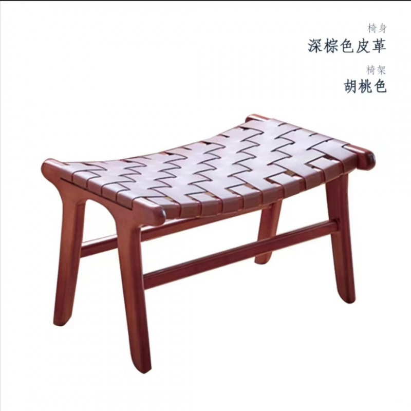 Picture of Nordic Solid Wood Single Sofa Chair Saddle Rattan Chair Balcony Leisure Hemp Rope Armrest Backrest Lazy Chair Outdoor