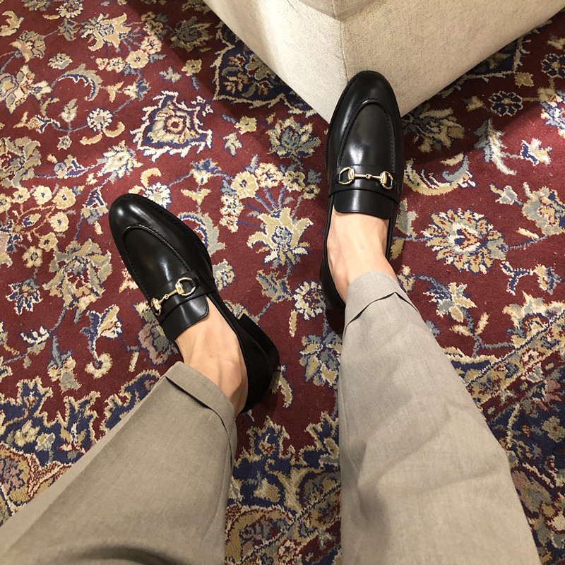 Spring British Loafers Men's Shoes Genuine Leather Casual Shoes Men's Business Formal Shoes Men's Slip-on Shoes