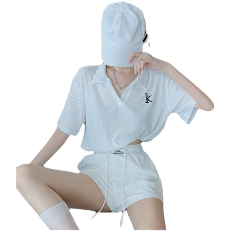 Picture of New style small summer fashion casual sports shorts suit women's summer online celebrity temperament slimming two-piece suit fashion