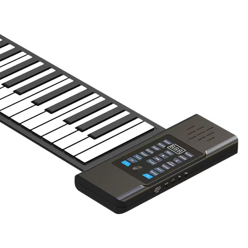 Cross-border 88 key hand-rolled piano silicone folding electronic organ musical instrument adult beginner with version of the extension piano wholesale