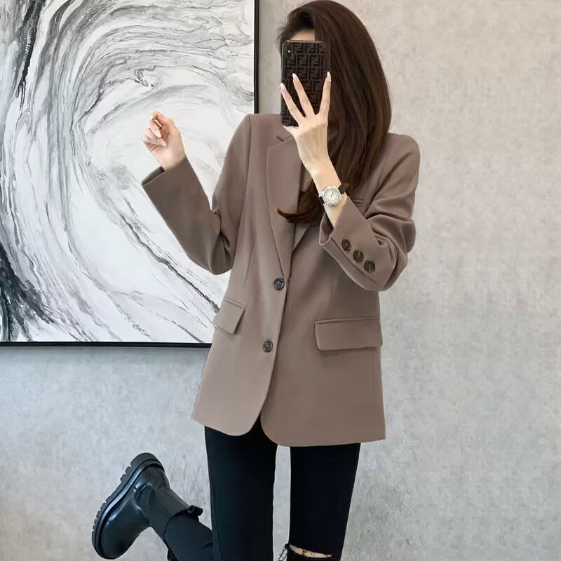 Picture of 2024 new wholesale commuter spring and autumn Joker suit jacket female Korean trend European little one generation hair