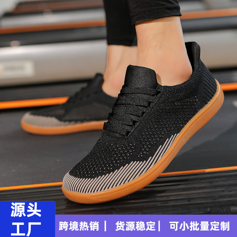 Summer Large Size 50 Breathable Fly Knit Shoes Lightweight Cycling Shoes for Men and Women Sports Fitness Skipping Rope Wide Toe Casual Shoes Outdoor