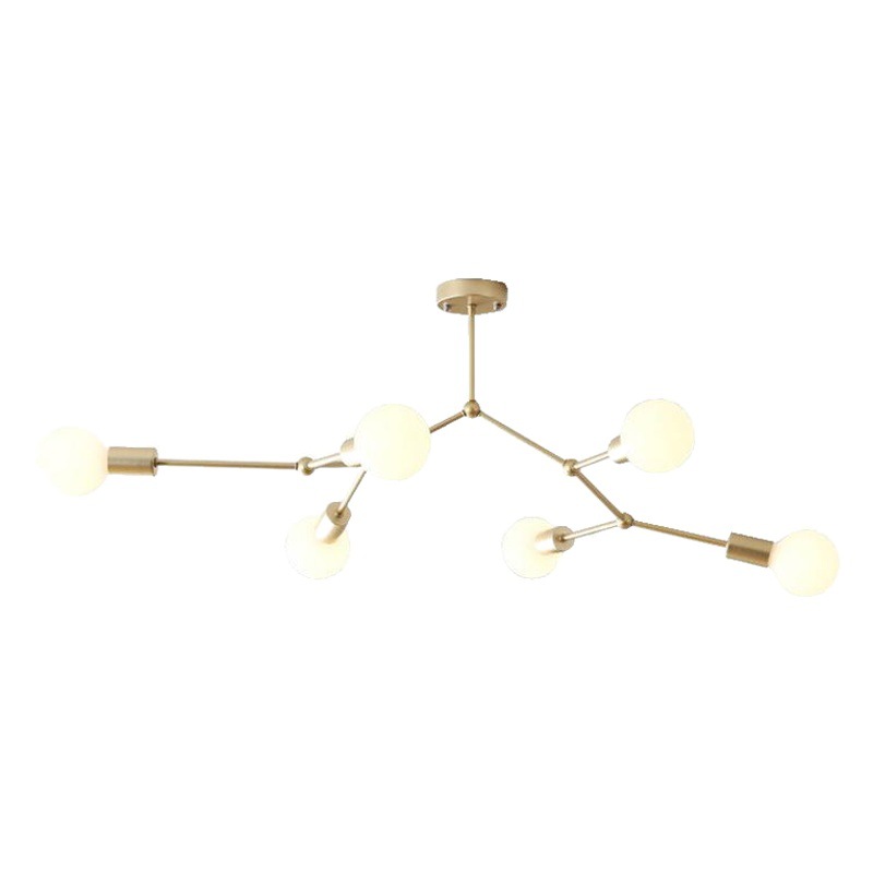 A generation of modern minimalist ceiling lamp tree branch lamp DIY personality shaped ceiling lamp Nordic creative human character lamp