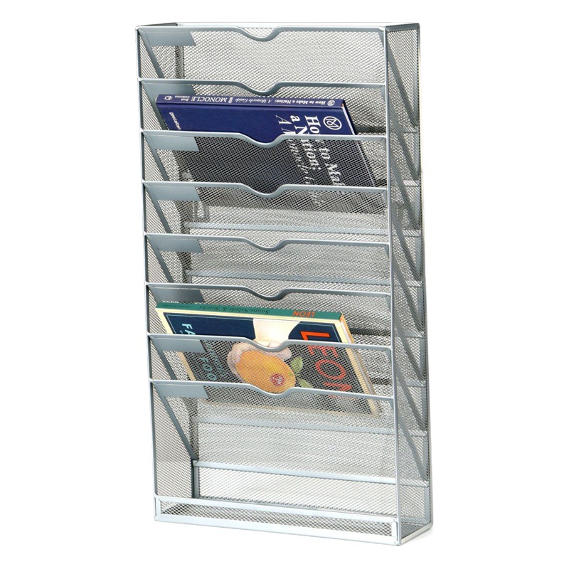 8-layer 10-layer metal file rack desk bookshelf desktop data rack stationery data file storage rack
