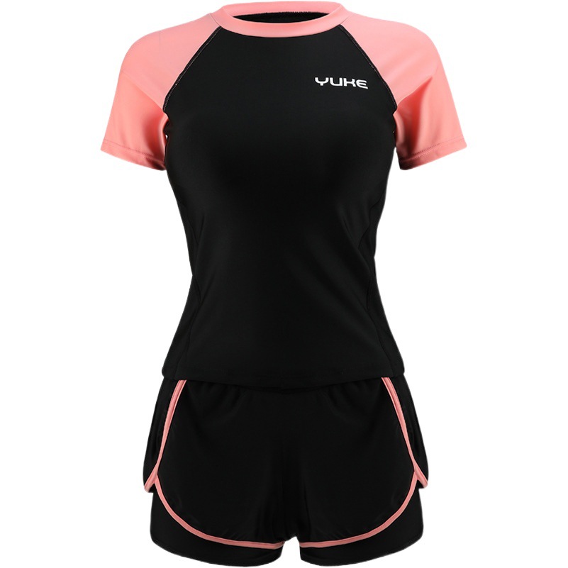 2025 New Separates Swimsuit Women's Sports Small Fresh Boxer Briefs Student Conservative Belly Covering Slimming Hot Spring Suit