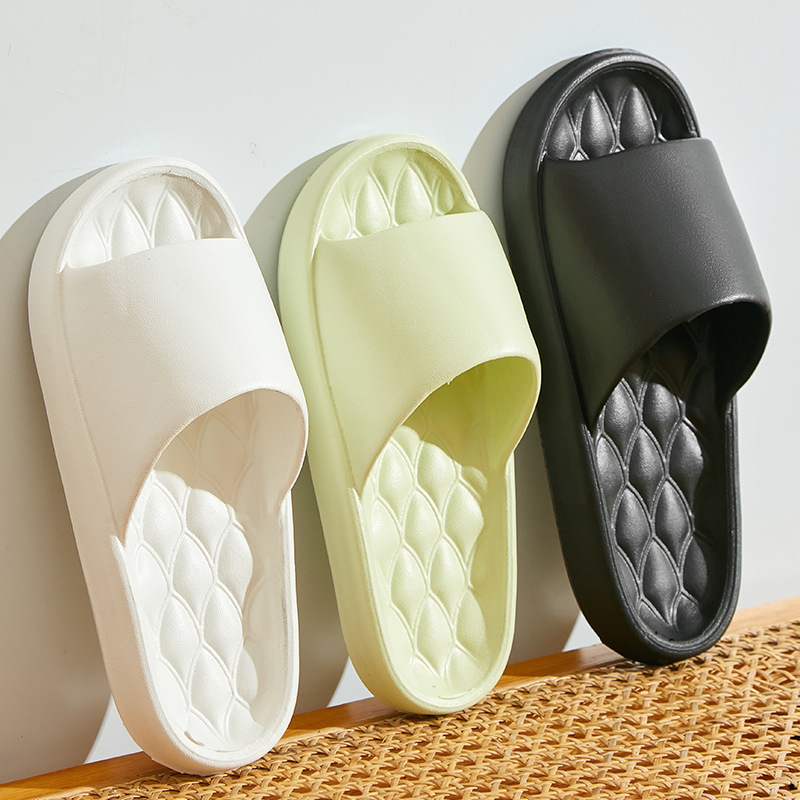 Picture of Slip-on slippers men's summer home bathroom bath non-slip couple home slippers