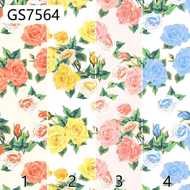 Guofeng Rose 60 Cotton Digital Printed Cloth New Chinese Children's Clothing Hanfu Bag Cotton Printed Fabric