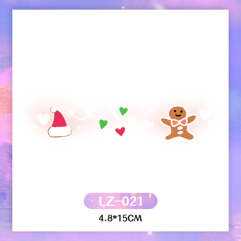 Picture of New Year's Day girl cute face makeup New year new year Creative face stickers love blush cute makeup stickers tattoo stickers