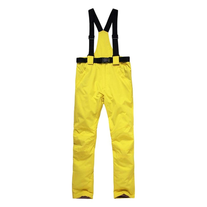 Women's Men's Winter Outdoor Couple's Ski Pants Warm Thickened Strap Cotton Pants