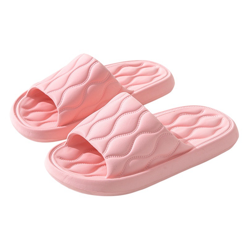 Home eva slippers thick-soled women's summer non-slip excrement sense breathable home sandals and slippers wear-resistant bathroom wholesale