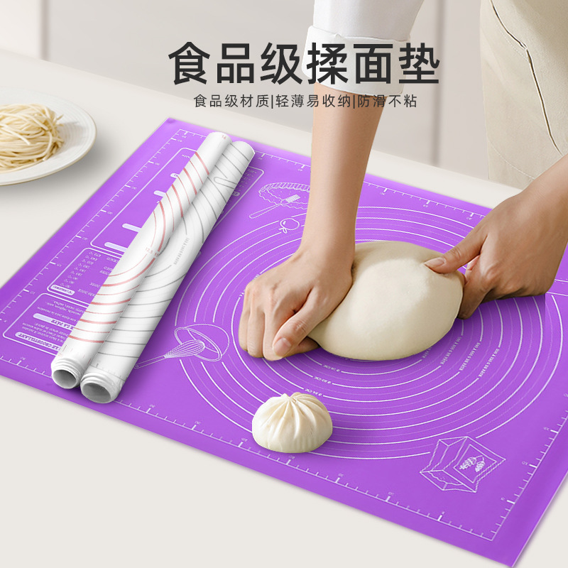 Picture of Cross-border hot sale thickened baking mat special silicone pad kneading mat extra large size 45*60 kneading mat with scale