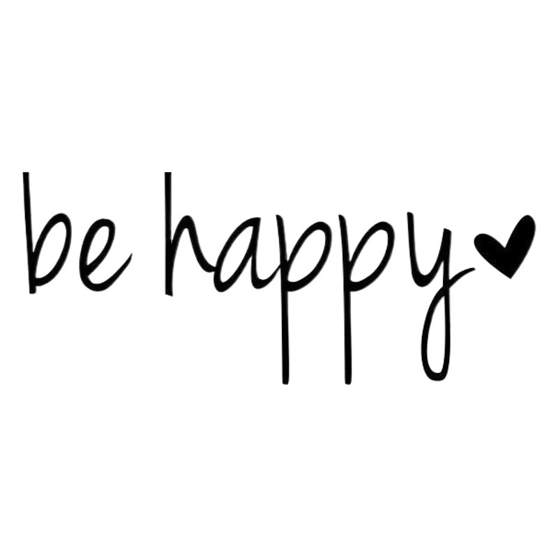 Be happy carved car stickers rear mirror car tail light background decoration cross-border removable sticker MUC050