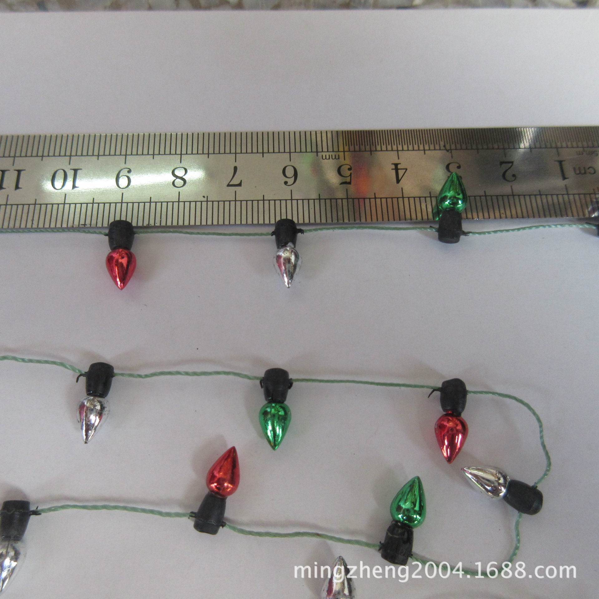 Picture of Plastic Electroplated Small Light Bulbs String Christmas Light Bulb Decoration Accessories Holiday Decoration Light Beads String Light String Electroplated Beads