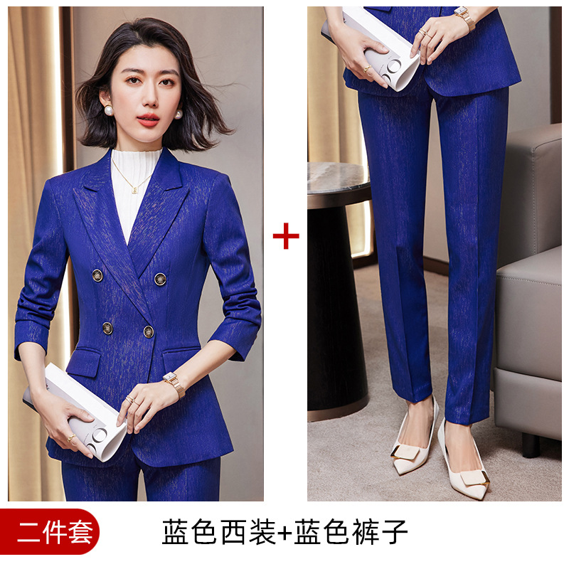 Picture of High-end professional suit suit female autumn and winter temperament goddess fan workplace interview formal wear Manager sales department work clothes