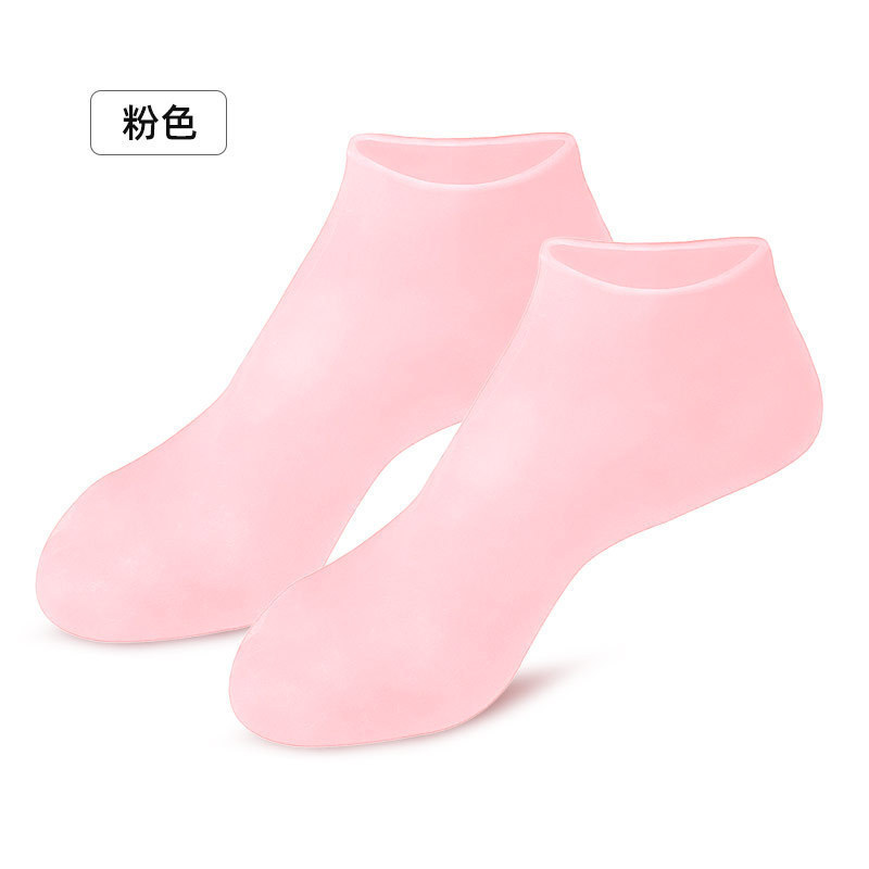 Picture of Heel Protector Soft Silicone Foot Cover Socks Anti-Dry Feet Heel Foot Mask Cover Moisturizing Foot Protection Anti-Crack Socks for Women
