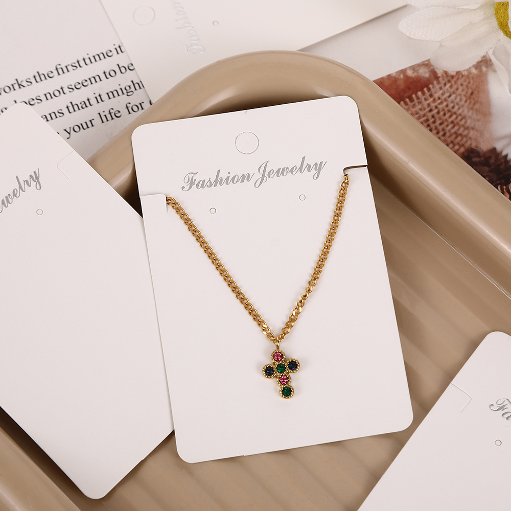 South Korea Fashion Jewelry Paper Card Packaging Necklace Hair Ring Necklace Jewelry Cardboard Simple Rubber Band Card Card