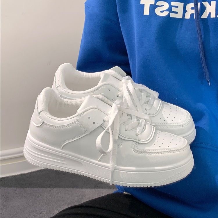 Niche Original Big Shoes Chic Street Shoes White Sneakers Sports Casual Shoes Women's Trendy Harajuku Thick Sole Student Sneakers