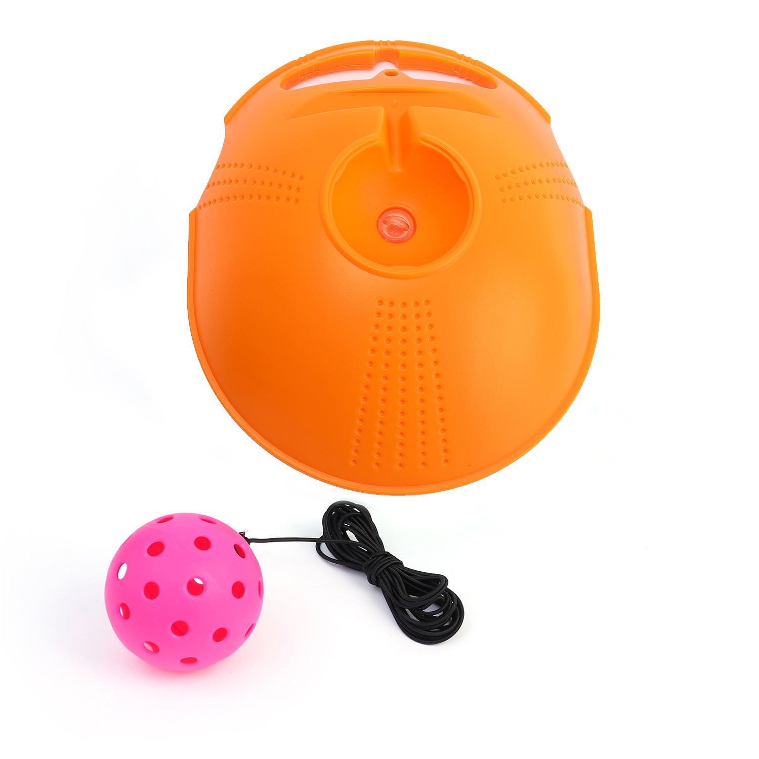 Picture of Pick ball trainer training base 40 holes high elastic plastic hole ball beginners practice Pickleball