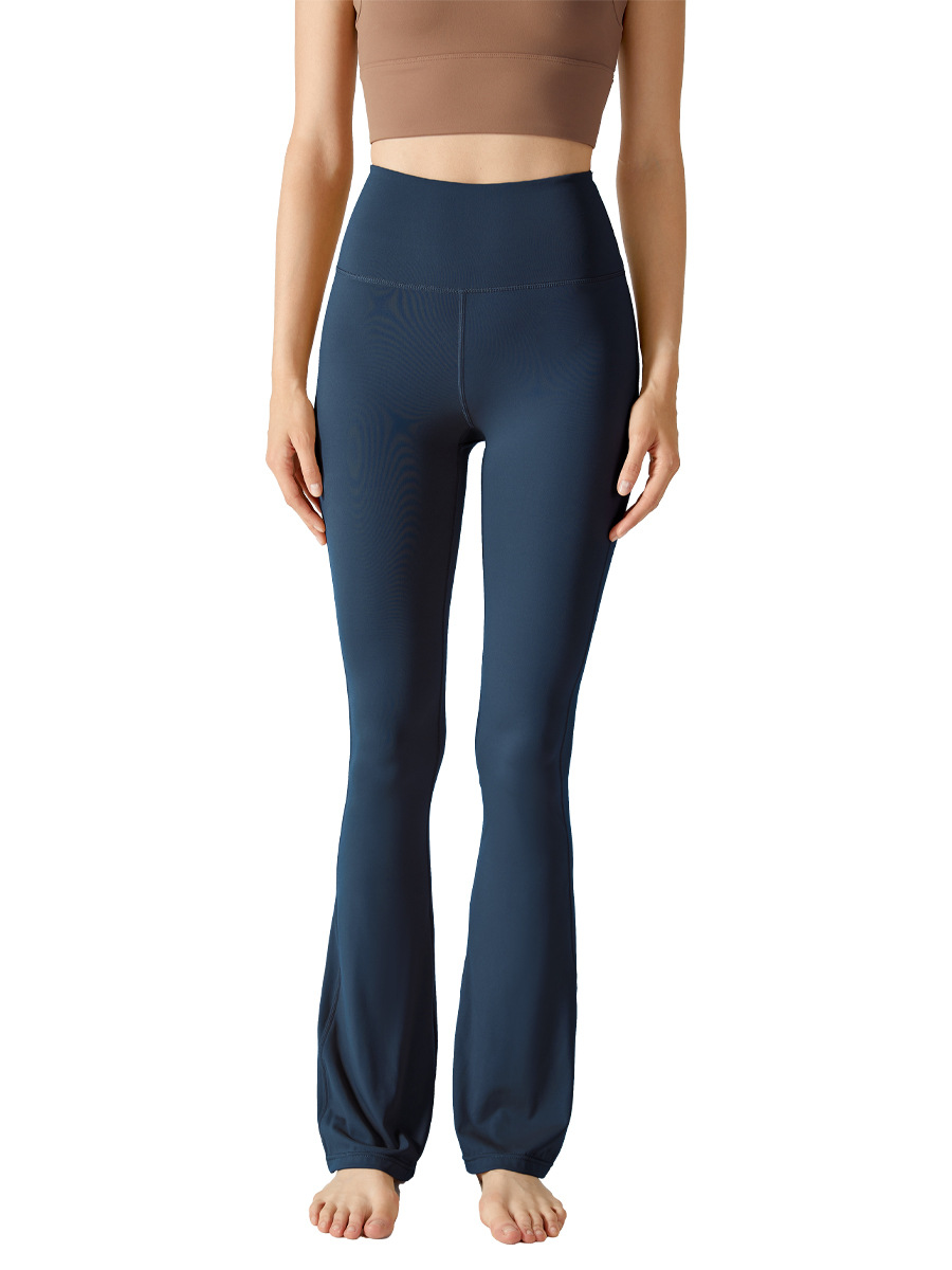 Picture of European and American Micro-horn Yoga Pants High Waist Hip-lifting Outer Wear Pilates Professional Fitness Pants Tight Sports Pants Women's Summer