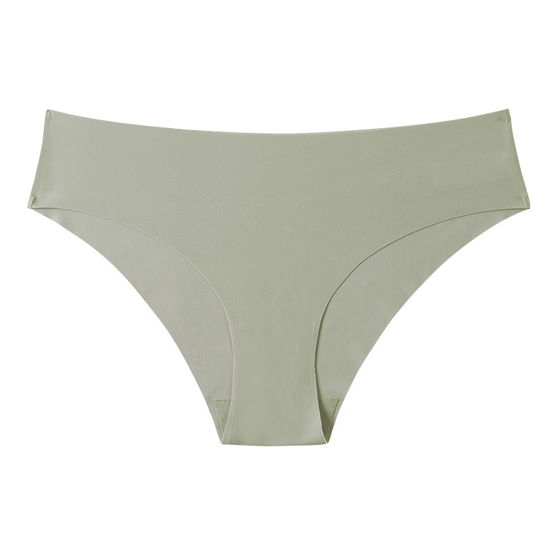 Picture of European and American Cross-border Pregnant Women's plus size Traceless Women's Underwear Class A Ice Silk Breathable Sports Low Waist Naked Briefs for Women