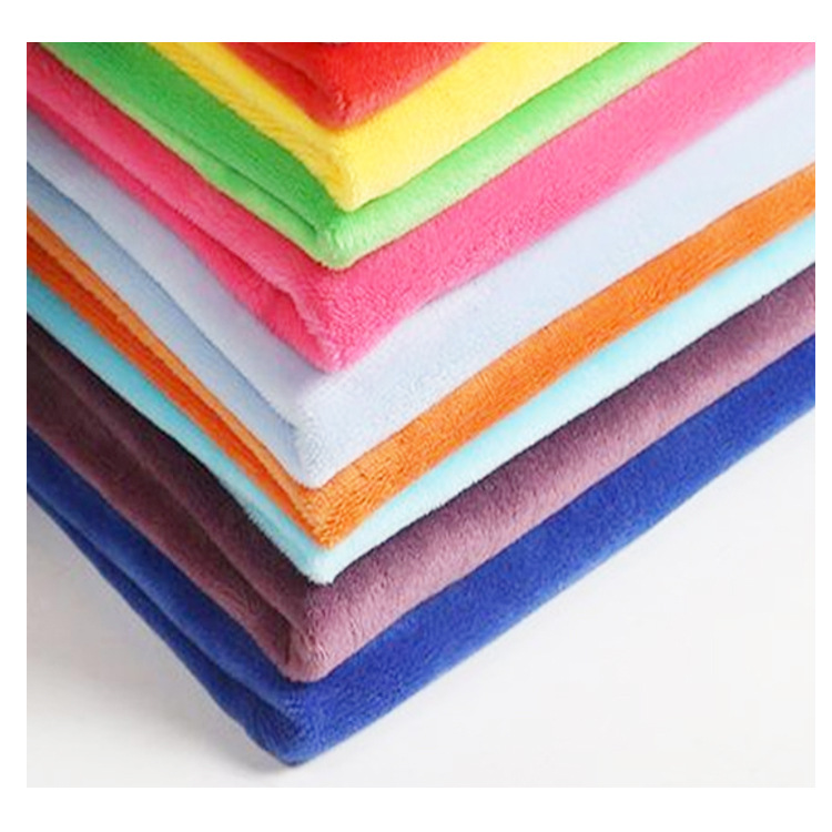 Factory in stock 1.5 wool crystal super soft short plush fabric polyester dyed toy clothing home textile shoes and hats home