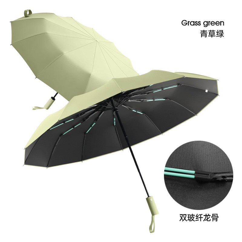 Picture of Fully Automatic Umbrella 32 Ribs, Rain or Shine, Sun Protection, Uv Protection, Foldableable Sunshade Umbrella for Men and Women, Gift Wholesale