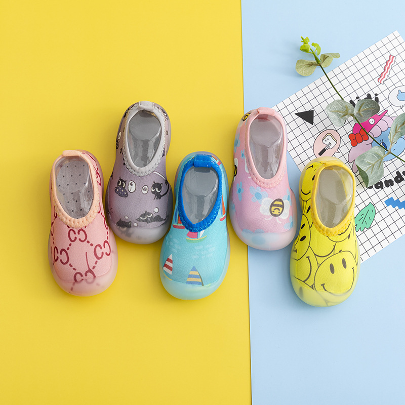 Children's Floor Shoes Baby Summer Thin Baby Indoor Home Non-slip Cool-proof Soft-soled Toddler Shoes Early Education Shoes