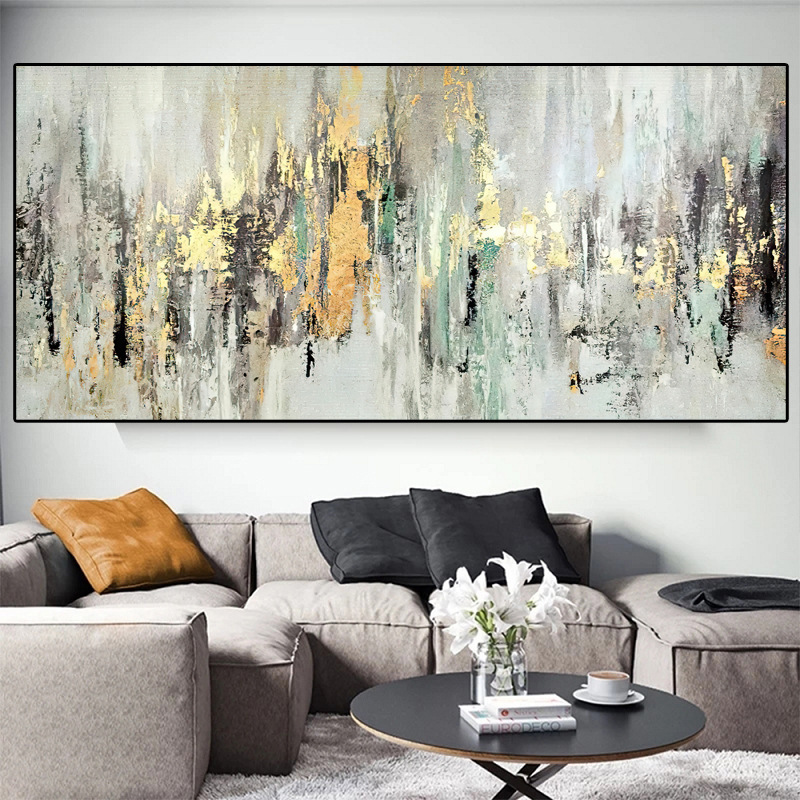 Cross-border Hot-selling Decorative Painting Nordic Abstract Art Canvas Mural Painting Modern Living Room Decorative Painting Core