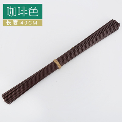 Picture of Plastic bag No. 2 flower rod iron wire 40cm green flower Rod wholesale flower wire material simulation flower material DIY