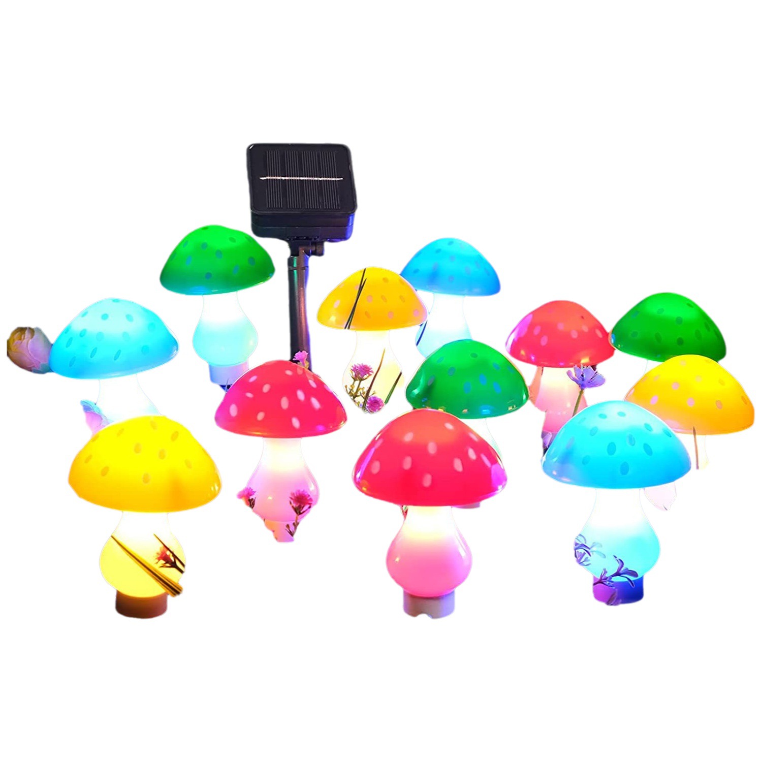 Hot Sale Solar Mushroom Lamp Landscape Garden Waterproof LED Solar Lawn Mushroom Lamp New Product