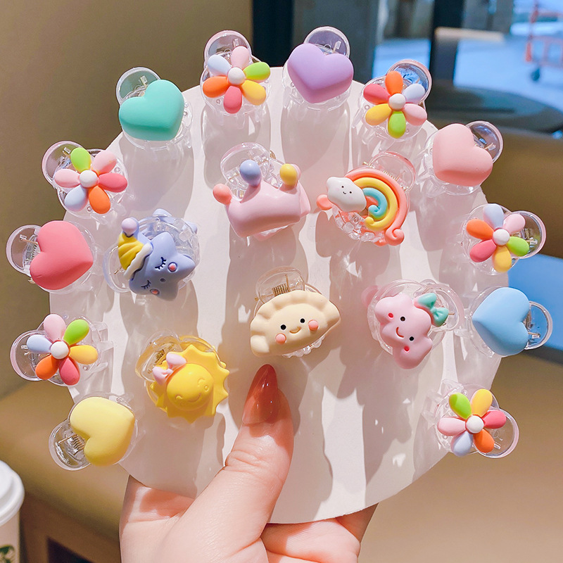Children's Cartoon Cute Super Cute Small Grab Clip Girls' Baby Hairpin Princess Fringe Clip Hair Clip Headwear