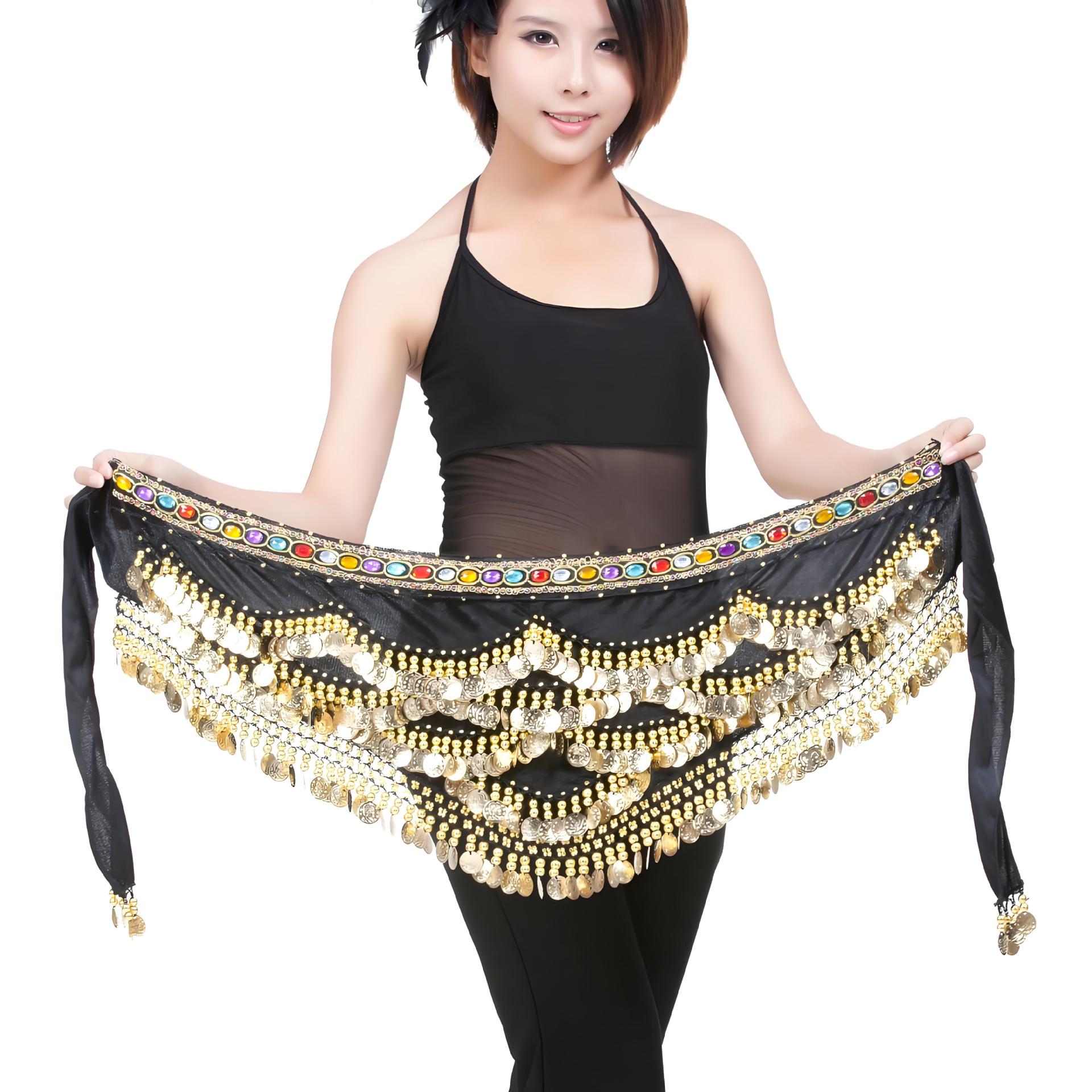 Picture of 328 Currency Belly Dance Waist Chain Belly Dance Belt Waist Chain Handmade Sequin Waist Decoration Egyptian Oriental Dance Waist Chain