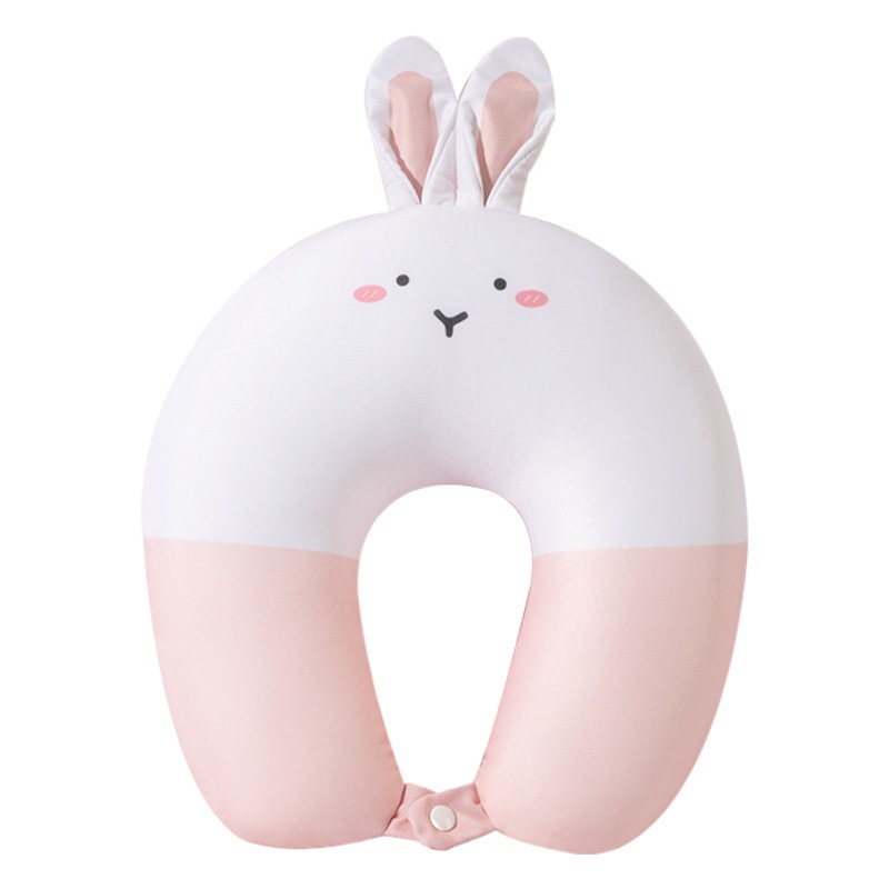 U-shaped Pillow Memory Foam Neck Protection Pillow Travel Nap Pillow Deformed Pillow Cartoon Rabbit Pillow Particle U-shaped Pillow