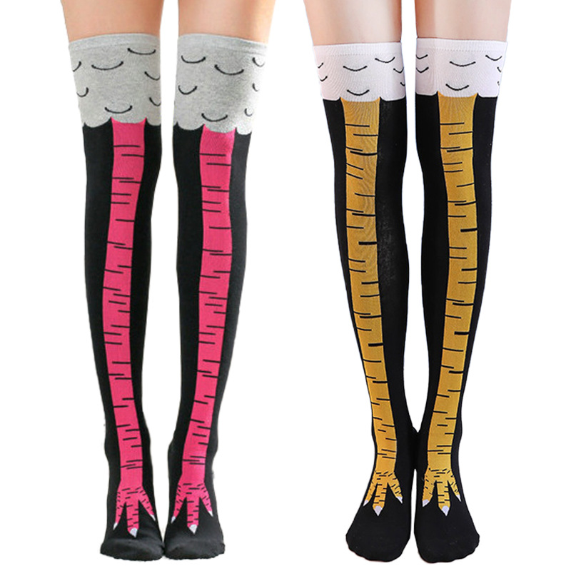 New Style Stockings Knee-length Lolita Stockings Knitted Chicken Flaw Stockings Cross-border Hot Selling JK Long Happy Stockings