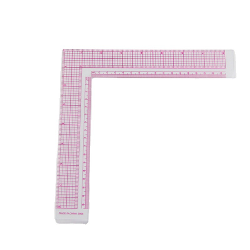 Picture of Ruler for clothing printing design 5808 built-in scale L-shaped square Ruler 8 "16cm