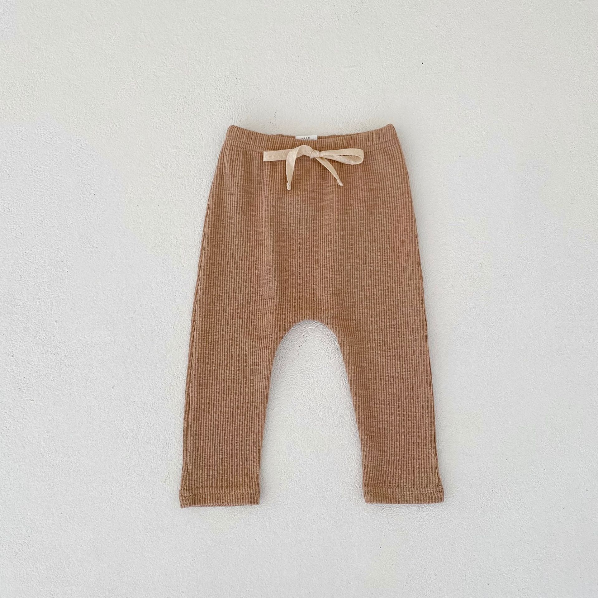 Picture of Ins 2025 New Autumn Clothing for Infants and Young Kidsren, Male and Female Babies, Large Pp Fashionable Cotton Pants, Bottoming Versatile Pants