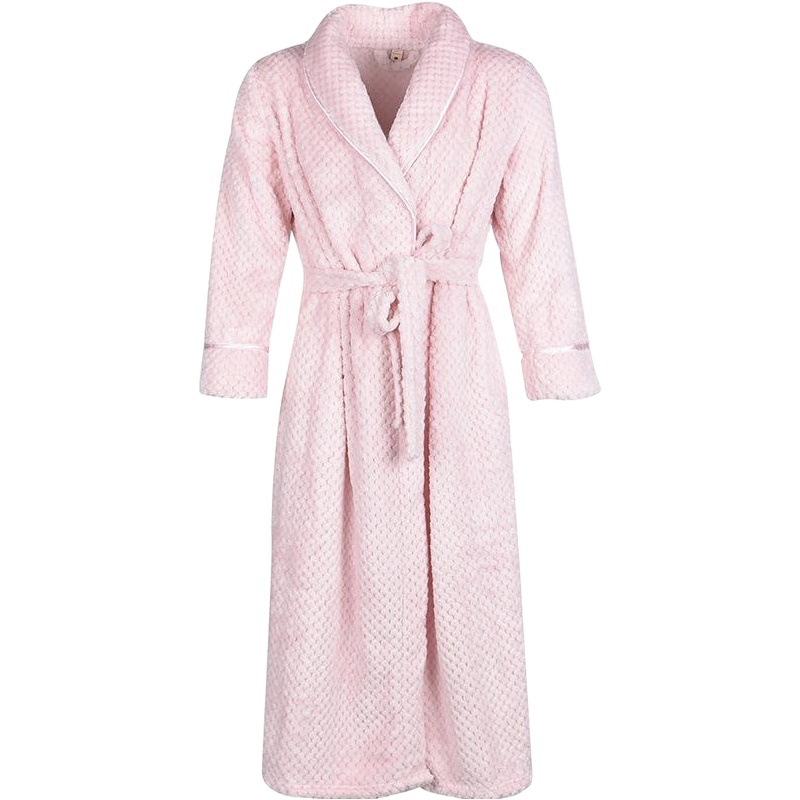 Autumn and Winter Flannel Couple's Bathrobes, Warm Pajamas for Men and Women, Warm Plaid Coral Fleece Bathrobes, Couple's Style