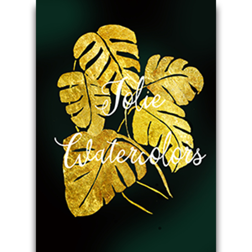 Picture of Source Factory Black Gold Leaves Living Room Hanging Painting Nordic Landscape Canvas Core Wholesale Abstract Restaurant Decorative Painting