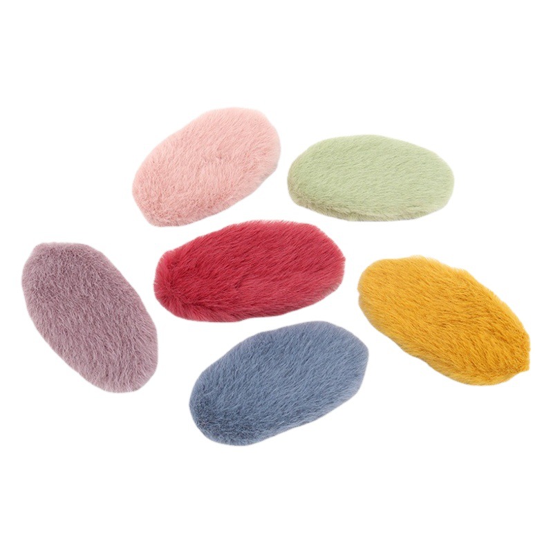 Autumn and Winter New Hair Clip BB Clip Mink Hair Clip One-word Plush Hair Clip Women's Internet Celebratory Bangs Clip Broken Hair Clip