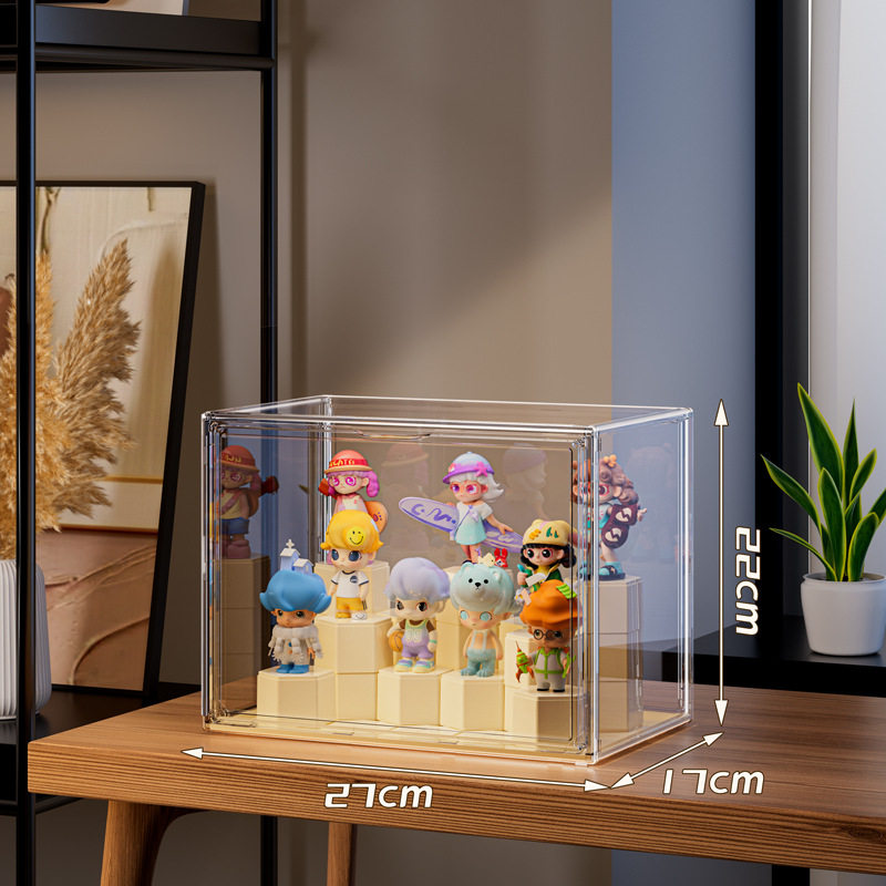 Picture of Blind Box Display Box Hand-Made Acrylic Storage Transparent Bubble Mart Display Cabinet Dust-Proof Box Toy Building Block Display