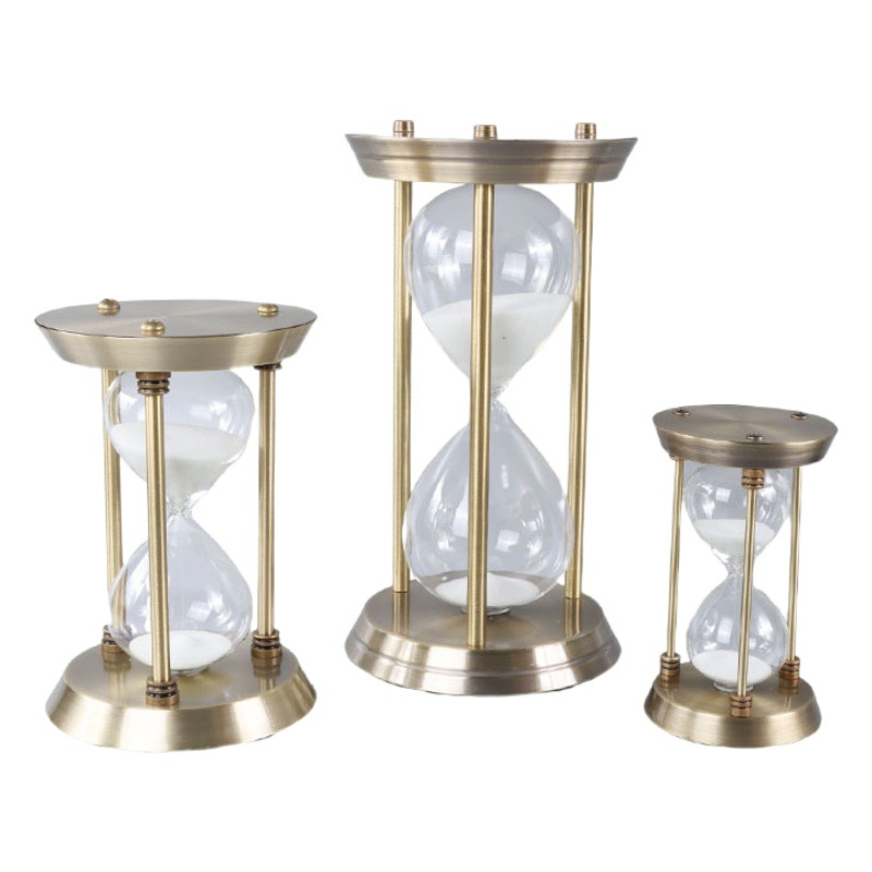 Spot Hourglass Creative Ornaments High-End Home Accessories Office Mini Metal Hourglass Timer
