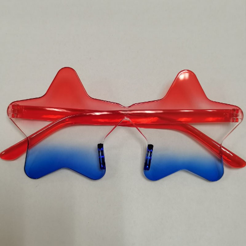 Picture of New fashion personality five-pointed star sunglasses cross-border frameless sunglasses trendy party funny beach sunglasses