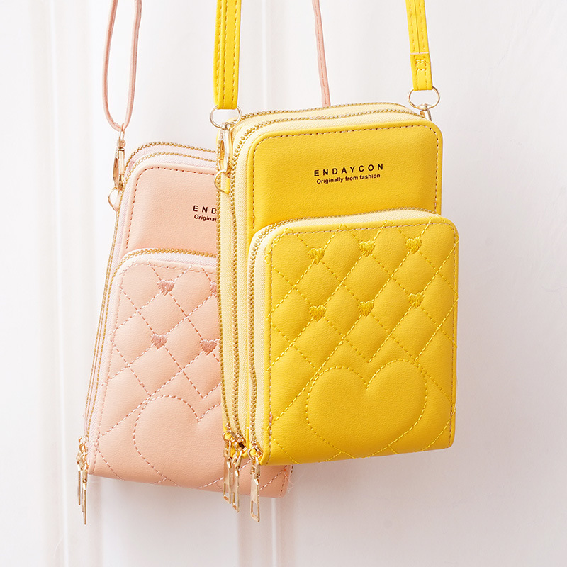 Picture of New Large Capacity Multi-functional Fashionable Simple Shoulder Bag Crossbody Three-layer Zipper Mobile Phone Bag Women's